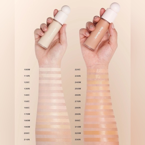 Rare Beauty Liquid Touch Weightless Foundation in 130N (Light, Neutral Beige) - Picture 3 of 6